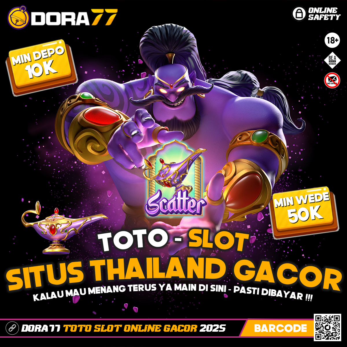 DORA77 | Rekomendasi Link Slot Gacor Resmi Server Thailand Bet 200 Perak